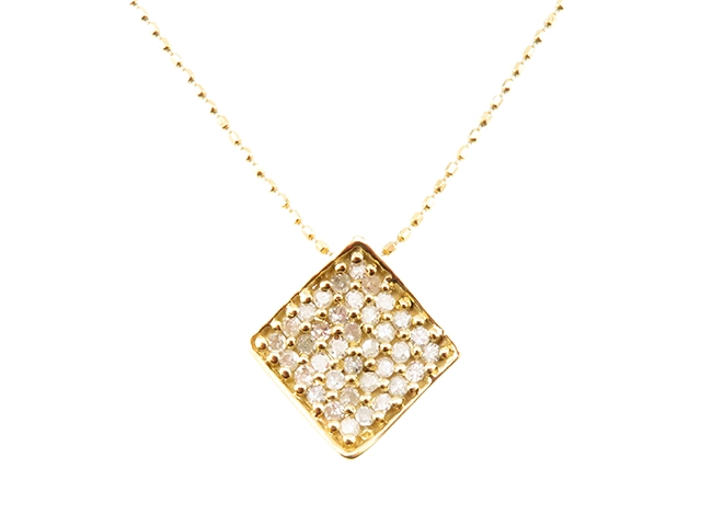 JEWELRY ノンブランドジュエリー ネックレス K18イエローゴールド ダイヤモンド0.30ct 約2.3g 2120800005604【432】