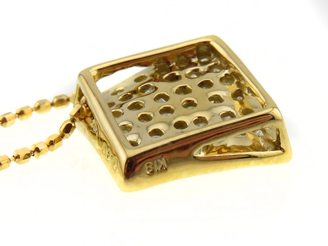 JEWELRY ノンブランドジュエリー ネックレス K18イエローゴールド ダイヤモンド0.30ct 約2.3g 2120800005604【432】