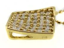 JEWELRY   ノンブランドジュエリー　ネックレス　K18イエローゴールド　ダイヤモンド0.30ct　約2.3g　2120800005604【432】