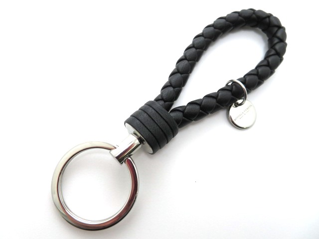 Bottega Veneta ボッテガヴェネタ イントレチャート キーリング 黒 BOTTEGA VENETA ボッテガ・ヴェネタ キーリング イントレチャート