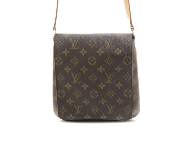 極美品◎仏製 LOUIS VUITTON ルイヴィトン M51387 ミュゼットサルサ・ロング ショルダーバッグ モノグラム レディース ブラウン 袋付