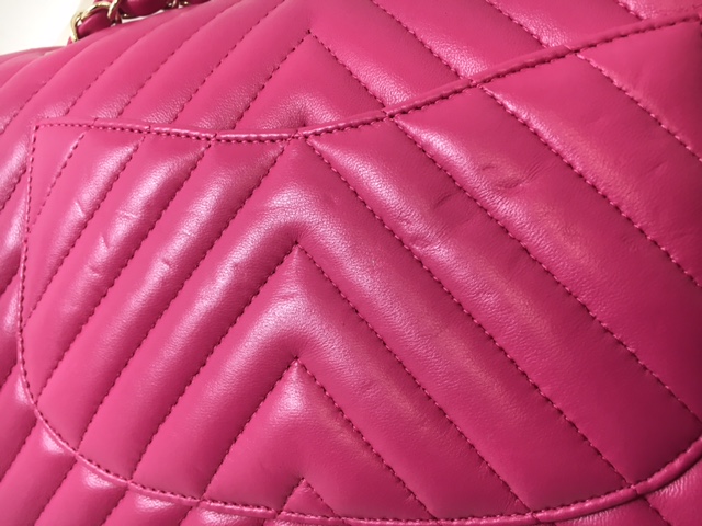 CHANEL シャネル Vステッチ Wフラップ Wチェーンショルダー ピンク