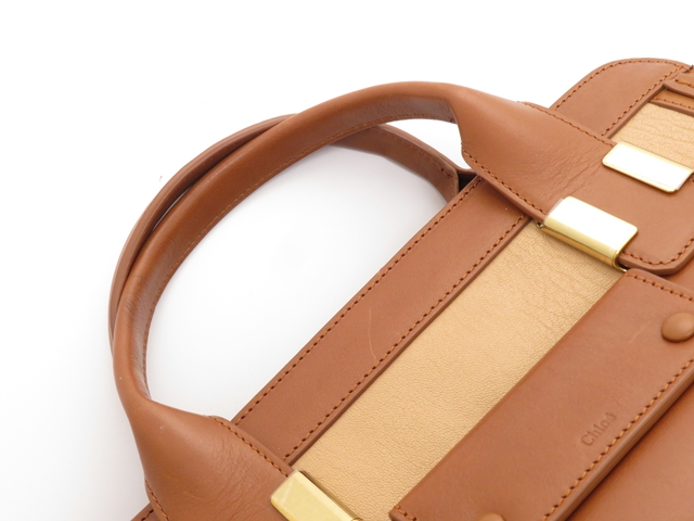 Chloe クロエ バッグ 2WAYハンドバッグ ベージュ/ブラウン Chloe クロエ バッグ 2WAYハンドバッグ ベージュ/ブラウン