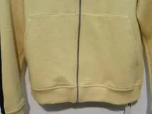 HERMES　エルメス　ランH　フーデッドジップアップ・パーカ　メンズL　イエロー　コットン　 2143000678959　【432】