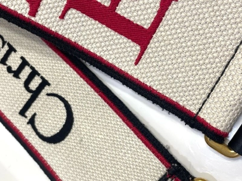 ディオール DIOR JET'AIME コレクション ディオールアムール ショルダーストラップ ベージュ/ブラック キャンバス / カーフスキン ゴールド金具 【472】 AH