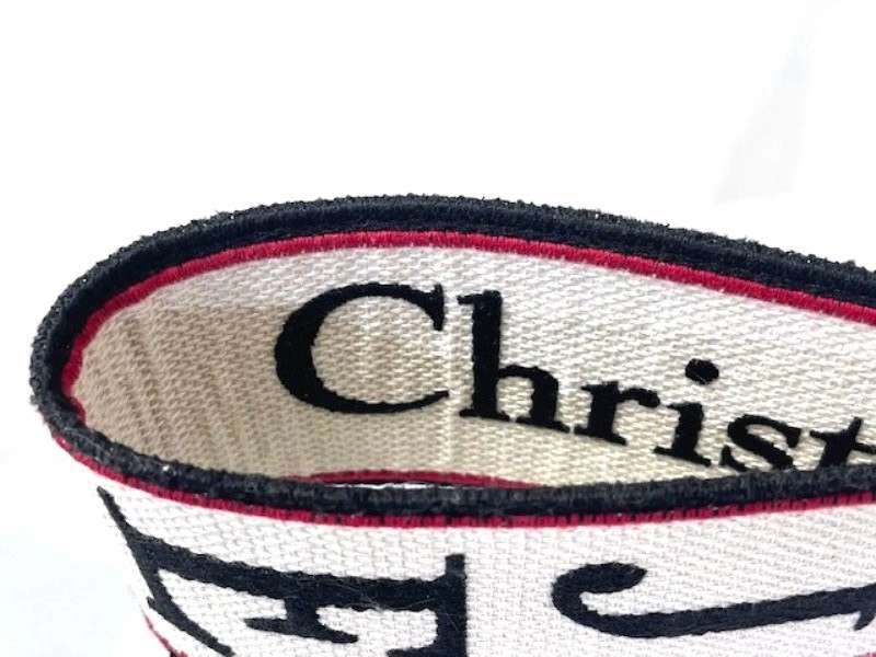 ディオール DIOR JET'AIME コレクション ディオールアムール ショルダーストラップ ベージュ/ブラック キャンバス / カーフスキン ゴールド金具 【472】 AH