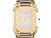 SEIKO  セイコー　クレドール　2F70-5480　シルバー/ゴールド文字盤　SS/18KT　クオーツ　メンズ時計　2141200315148【207】