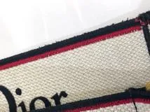 ディオール DIOR　JET'AIME 　コレクション ディオールアムール 　ショルダーストラップ　ベージュ/ブラック　キャンバス ／ カーフスキン　ゴールド金具　【472】 AH