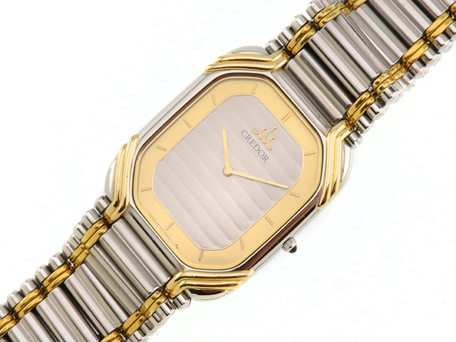 SEIKO セイコー クレドール 2F70-5480 シルバー/ゴールド文字盤