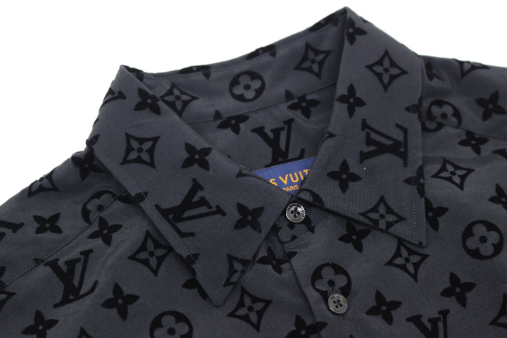 Louis Vuitton カラコラムフロックプリントジャージーシャツ LOUIS VUITTON カラコラムフロックプリントジャージーシャツ M