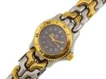 TAG HEUER　タグホイヤー　スポーツエレガンス　WG1420-0　グレー文字盤　GP/SS　クオーツ　レディース時計　2148103806490【207】