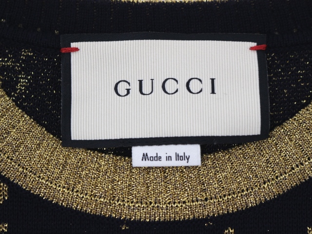 GUCCI グッチ 衣類 GGコットンラメファブリックトップス