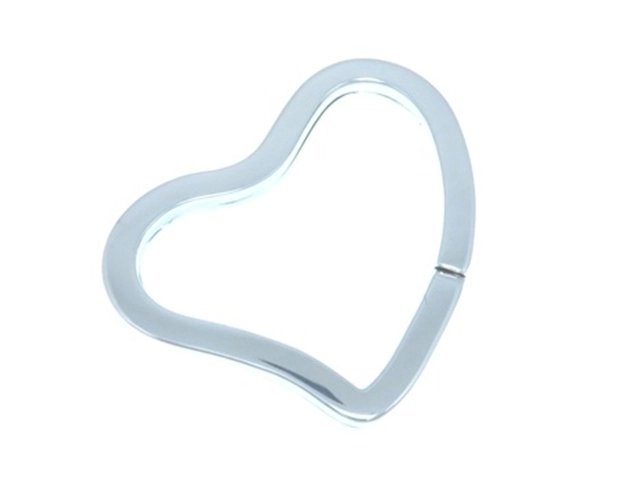 TIFFANY＆CO　ティファニー　オープンハートキーリング／ＳＶ／８．４ｇ【431】2145000250678