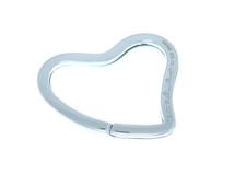 TIFFANY＆CO　ティファニー　オープンハートキーリング／ＳＶ／８．４ｇ【431】2145000250678