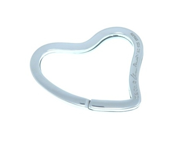 TIFFANY＆CO ティファニー オープンハートキーリング／SV／8