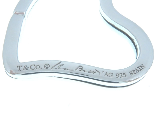 TIFFANY＆CO　ティファニー　オープンハートキーリング／ＳＶ／８．４ｇ【431】2145000250678