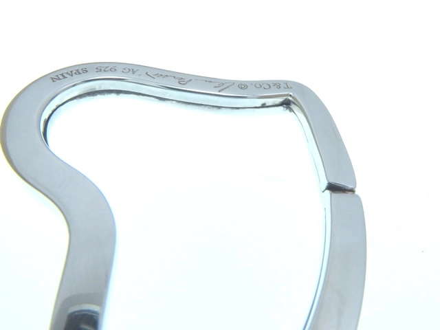 TIFFANY＆CO　ティファニー　オープンハートキーリング／ＳＶ／８．４ｇ【431】2145000250678