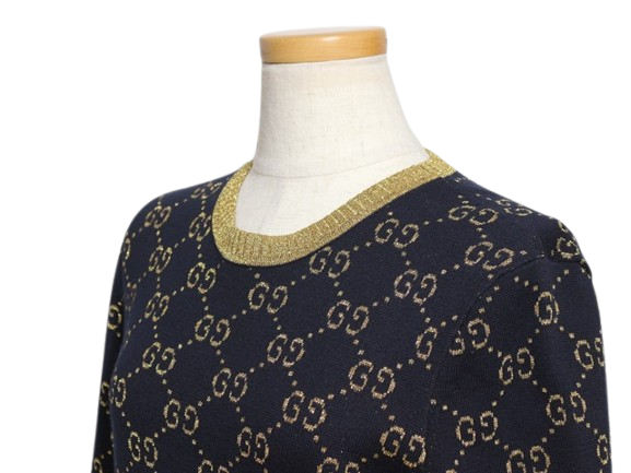 GUCCI グッチ 衣類 GGコットンラメファブリックトップス