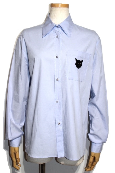 miumiu 2021 ビジューボタンシャツ＆unicorn cat Tシャツ