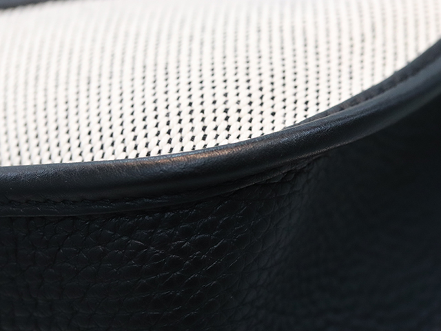 HERMES エルメス エヴリンⅢGM ブラック トアルアッシュ シルバー金具 Z刻印 2021年製造【471】 image number 7