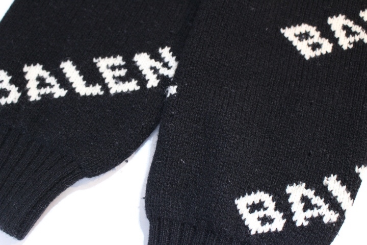 BALENCIAGA バレンシアガ ニット オールオーバー ロゴ セーター BALENCIAGA バレンシアガ ニット オールオーバー ロゴ セーター