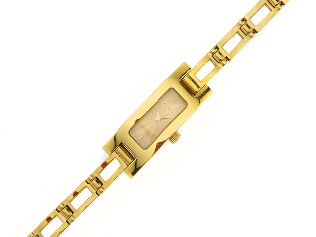 GUCCI グッチ  腕時計 レディース 3900L ゴールドプレート ゴールド文字盤 クオーツ【472】MN