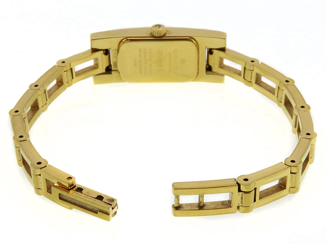 GUCCI グッチ  腕時計 レディース 3900L ゴールドプレート ゴールド文字盤 クオーツ【472】MN