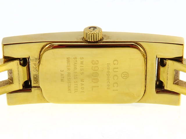 GUCCI グッチ  腕時計 レディース 3900L ゴールドプレート ゴールド文字盤 クオーツ【472】MN