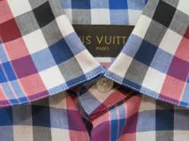LOUIS VUITTON　ルイヴィトン　半袖シャツ　メンズXS　マルチカラー/チェック　コットン　RM151MH7S34WB1U　2141000349787　【432】