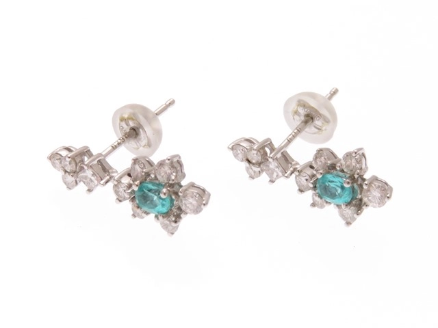 JEWELRY ノンブランドジュエリー ピアス K18/K14ホワイトゴールド 