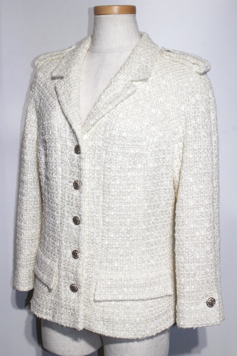 CHANEL ジャケット CHANEL シャネル ツイードジャケット 06C P27772V16008