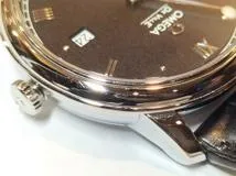 OMEGA　オメガ　デ・ヴィル　プレステージ　424.13.40.21.01.002　ステンレス/カワ　SS/革　ブラック　メンズ　自動巻き【432】2148103556784
