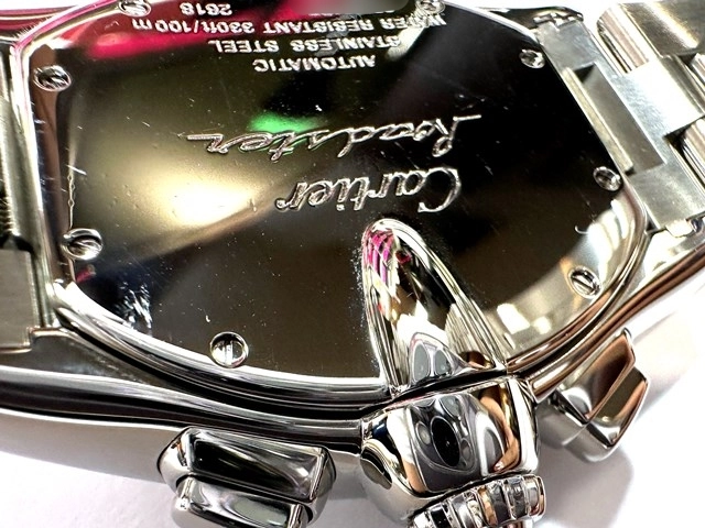 CARTIER　カルティエ　ロードスター クロノ　W62019X6　ステンレス　SS　シルバー　メンズ　自動巻き【432】2143300215687