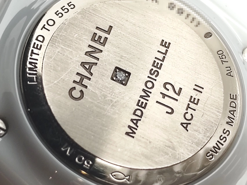 CHANEL シャネル　J12 ACTEⅡ Sクリスタルベゼル　H6478　セラミック/ホワイトゴールド/ダイヤ/ステンレス　555本限定　レディース　クォーツ　2143400220932【432】