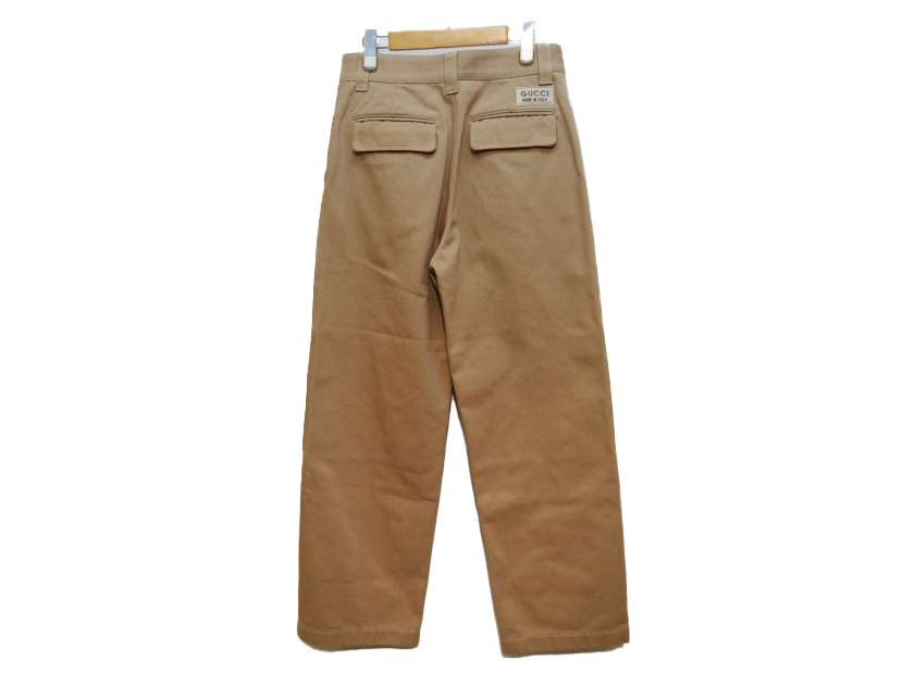GUCCI グッチ GGディテール オーガニックデニムパンツ メンズ44 ベージュ コットン 771458 2143200584784 【200】