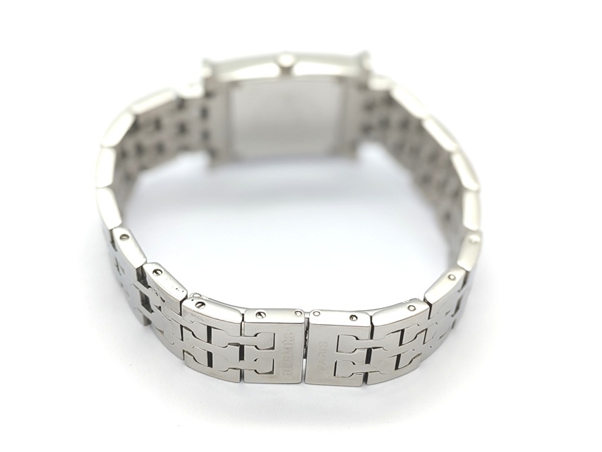 HERMES エルメス Hウォッチ HH1.210 ブルー SS レディース