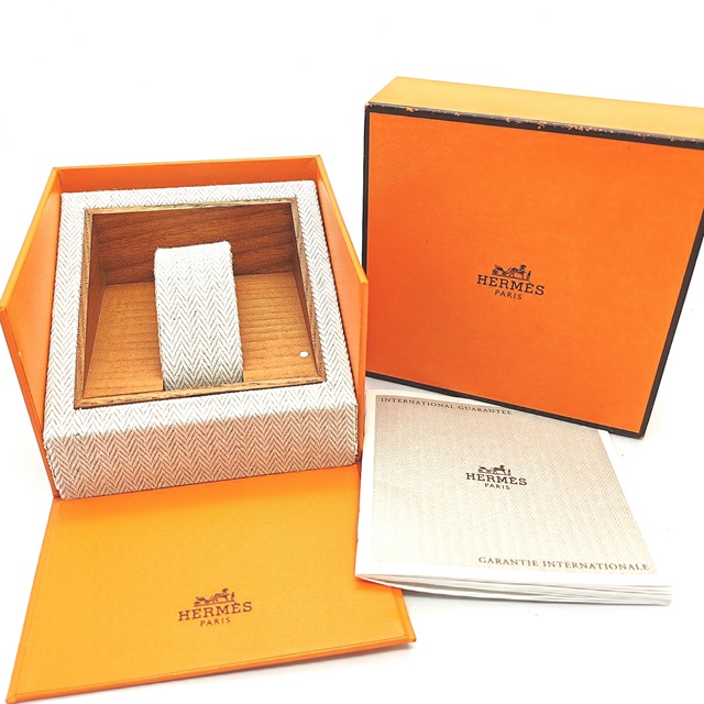 HERMES エルメス Hウォッチ HH1.210 ブルー SS レディース