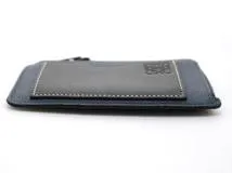 LOEWE ロエベ コインカードホルダー ブラック ネイビー カーフ 124.12