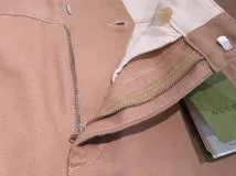 GUCCI　グッチ　GGディテール オーガニックデニムパンツ　メンズ44　ベージュ　コットン　771458　2143200584784　【200】