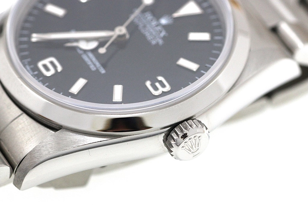 T番1997年並行品 ROLEX ロレックス 腕時計 エクスプローラーI 36mm 14270 ステンレス トリチウム ブラック文字盤 自動巻き【471】