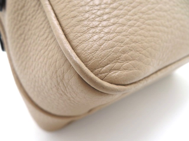PRADA プラダ バッグ ダブルジップワンショルダー ショルダーバッグ ベージュ レザー 1BH079【473】
