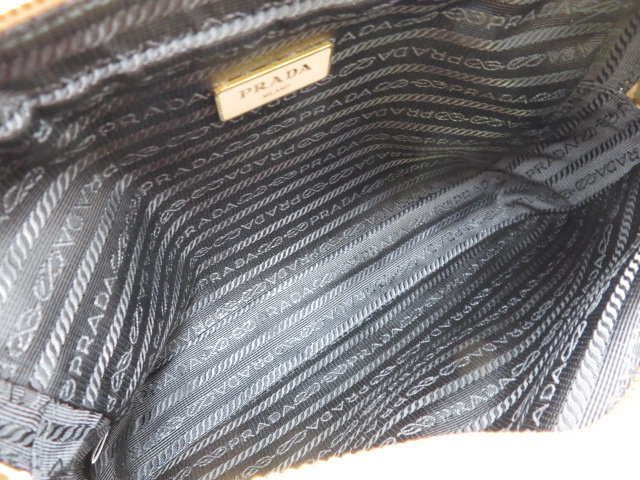 PRADA プラダ バッグ ダブルジップワンショルダー ショルダーバッグ ベージュ レザー 1BH079【473】