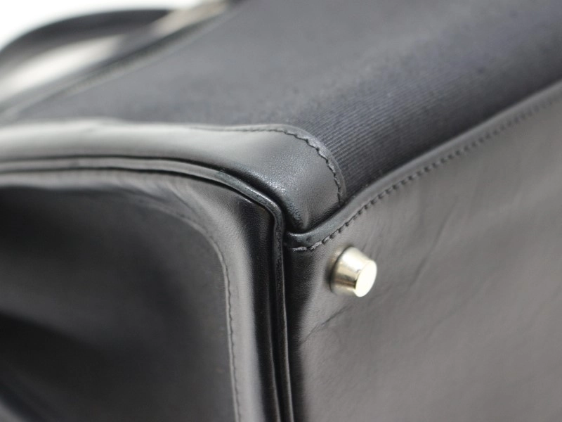 HERMES エルメス ケリーラキ40 ハントバッグ ショルダーバッグ □I ブラック SV 2120000296376【472】