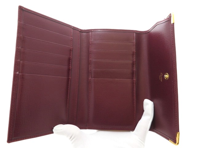 Cartier カルティエ 小物 財布 マストライン がま口財布 三 Cartier カルティエ 小物 財布 マストライン がま口財布 三
