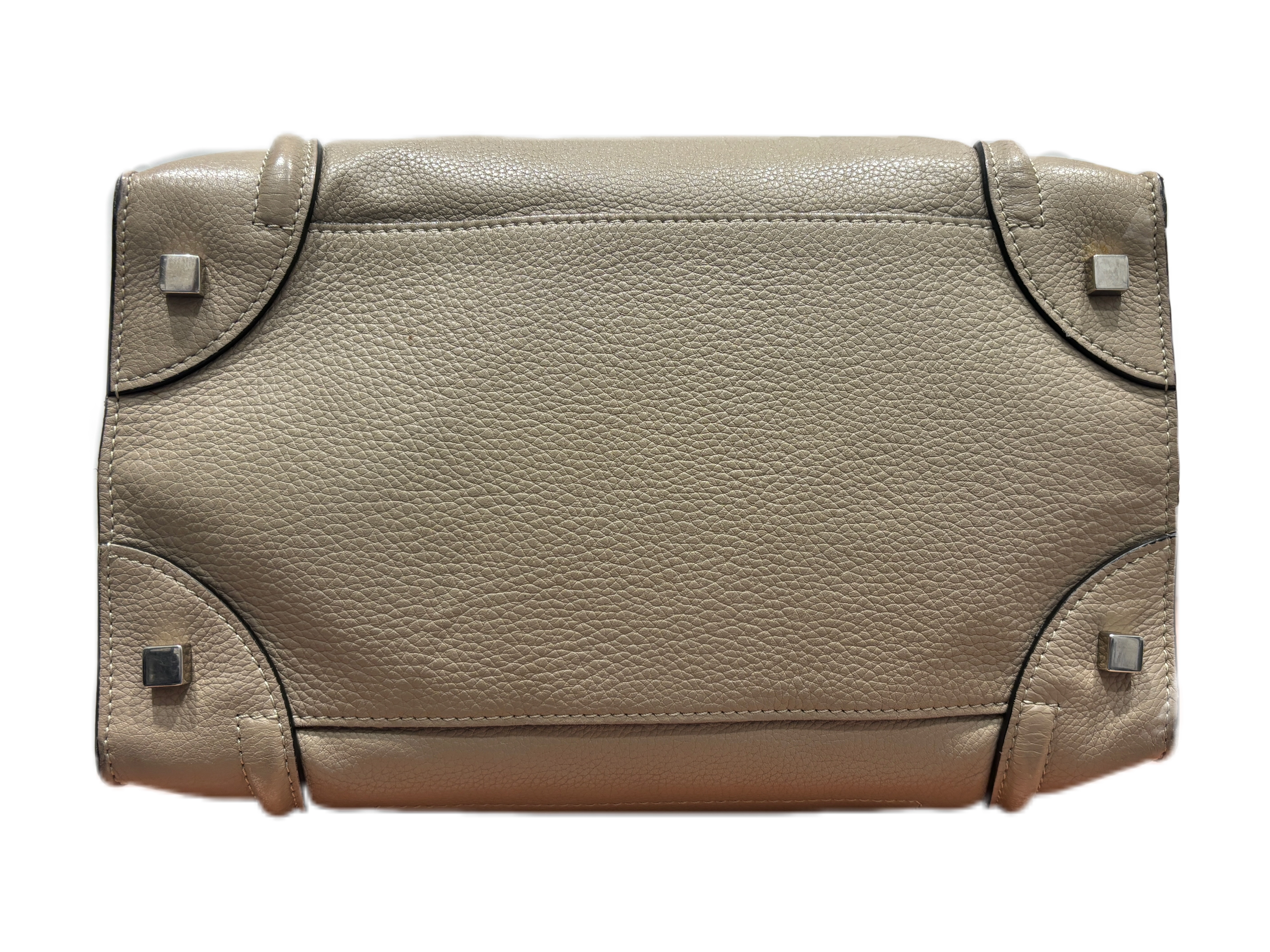 CELINE　セリーヌ　ラゲージ　 ミニショッパー 　ベージュ　ハンドバッグ　レザー　2120800010042【208】