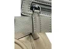 CELINE　セリーヌ　ラゲージ　 ミニショッパー 　ベージュ　ハンドバッグ　レザー　2120800010042【208】