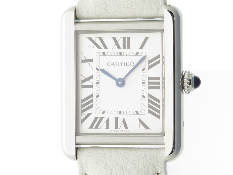 Cartier カルティエ タンクソロSM WSTA0030 シルバーローマ文字盤 SS ...
