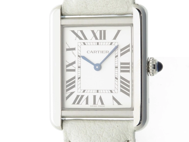 Cartier カルティエ タンクソロSM WSTA0030 シルバーローマ文字盤 SS