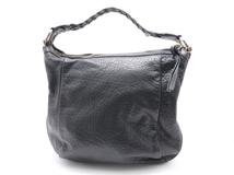 グッチ　GUCCI　バンブー ワンショルダー ブラック レザー【471】I