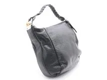 グッチ　GUCCI　バンブー ワンショルダー ブラック レザー【471】I